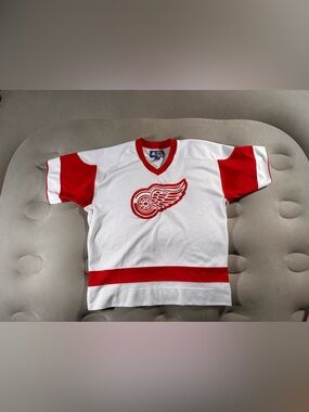 Detroit Red Wings Vintage Starter Retro ShortSleeve Jersey L/XL NHL Rare HTF 90s